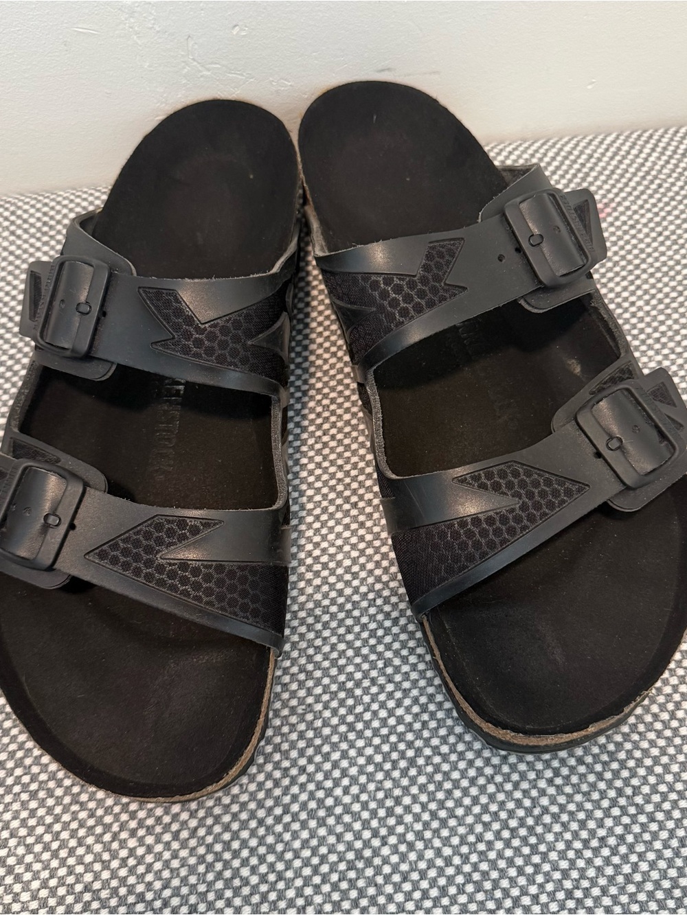Birkenstock Arizona Rubberized Synthetic Unisex Slides Sandals size 46